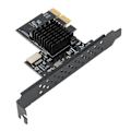 Miniatyrbild 6 av 8: USB3.2 Typ E Frontpanel Internt expansionskort 20PIN 10Gbps USB3.2 Typ E Adapterkort för stationär PC Gränssnitt till rätt PCI E 2X
