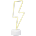 Miniatyrbillede 2 af 4: Neon Gul Natlampe med Hvid Base til Soveværelse og Fest Dekoration Batteridrevet