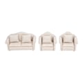 Miniatyrbillede 2 af 8: 1:12 skala dukkehus sofa håndlavet høj simulation miniature sofa til dukkehus tilbehør