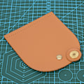 Miniatyrbild 4 av 8: Väska Flip Cover Split Läder Magnetiskt Spänne DIY Handgjorda Handväskor Delar med Brons Tillbehör 12.6x13.7cm(Brun Gul )