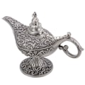 Miniatyrbilde 2 av 8: Røkelsebrenner i form av en hul Aladdin-lampe, dekorasjon til skrivebordet, hjemmet