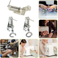 Miniatyrbilde 5 av 5: Metall Fri Bevegelse Quilting Symaskin Trykkfot