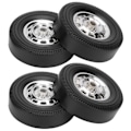 Pikkukuva 1 / 8: 4 kpl metallia ajelehtivaa kumipyörän rengasvaihtotarviketta WPL D12 1/10 RC-autoon, tyyppi A