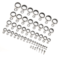 Pikkukuva 5 / 8: 49 in 1 Set Universal Rock Casting Tackle Fishing Rod Guides Line Rings Top Tips
