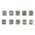Pikkukuva 1 / 8: 10 kpl Viking Beard Beads Seos Antiikkinorjalainen Dreadlock Helmet partahiuksille Tee itse rannekoru kaulakoru