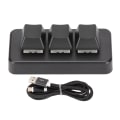 Pikkukuva 1 / 8: 3 näppäinnäppäimistö RGB taustavalaistu 3 näppäin USB -liitäntä mini mekaaninen ohjelmoitava Plug and Play makronäppäimistö tietokoneelle musta