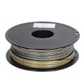 Miniatyrbillede 3 af 5: Silke PLA Filament 1.75mm Dobbelt Farve Tilstopningsfri Dikromatisk Spole Skinnende 3D Printer Forbrugsvare Guld og Sort