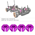 Miniatyrbild 8 av 8: 12mm Universal Wheel Hex Hub Adapter för HSP Sakura 1/10 Scale RC Bil (6mm, Lila)