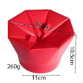 Miniatyrbild 2 av 5: Popcornskål, Bärbar Vikbar Mikrovågsugn Popcornskål Värmebeständig Silikon Popcorn Maker DIY Hem Kök Verktyg