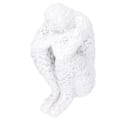 Miniatyrbillede 3 af 8: Resin Abstrakt Tænker Figuriner Statue Kontor Hjem Dekoration Tilbehør Håndværk Hvid