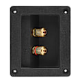 Miniatyrbillede 3 af 8: Akustiske komponenter til HiFi-højttaler 2 Kobberbindingspost Terminal Kabelstik Box Shell