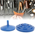 Miniatyrbilde 4 av 8: Multifunksjonell drillboks verktøy oppbevaringsboks rund form drill bits multi hull DIY plastboks