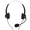 Miniatyrbillede 4 af 8: H360D‑3.5‑MV Binauralt kundeserviceheadset Sort Justerbart Telefonheadset til 3,5 mm hovedtelefonstik