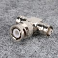 Miniatyrbilde 5 av 8: 6 stk BNC hannkontakt til BNC 2 hunn T-form adapterkonverter
