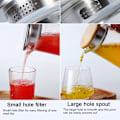 Miniatyrbilde 8 av 8: 1,2L Akryl Transparent Juicepresser Kaldt Vann Mugge Krukke for Bar Hjemmebruk Rustfritt Stål Lokk