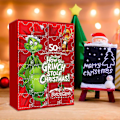 Miniatyrbilde 5 av 5: 2023 Adventskalender Grinch Design Blind Box Morsom Julekalender med 24 Dager Fidget Leker for Barn Julegaver