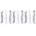 Miniatyrbillede 1 af 8: 9 stk. Blomster Plast Embossing Folder til DIY Håndlavede Embosserede Plade Tilbehør