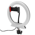 Miniatyrbilde 4 av 8: LED-sirkellys justerbart USB-lading RGB Live Fill Light med panorering og vippefunksjon for fotografering