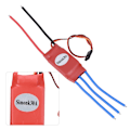 Pikkukuva 7 / 8: 30A ESC elektroninen nopeudensäädin ESC nelikopterille drone RC -osan lisävaruste Punainen