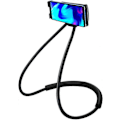 Miniatyrbild 1 av 5: Universell Telefonhalsfäste, Lazy Neck-fäste, Telefonfäste runt halsen för att placera mobiltelefon (Svart)
