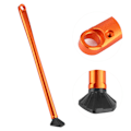 Miniatyrbilde 8 av 8: Aluminiumlegering parkering side stand kickstand støtte passer til 150 200 250 300 350 Orange Noir