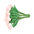 Miniatyrbillede 8 af 8: 30 stk. Kunstige Tulipaner Blomster Innovative Simulation Håndlavede PU Falske Tulipaner til Hjem Bryllup Fest Dekoration Peach Pink