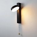 Miniatyrbillede 2 af 5: Sort Indendørs Væglampe, LED Moderne Væglampe 7W, Træksnorskontakt, LED Væglamper Indendørs Lys til Soveværelse, Stue 1 PAKKE