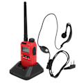 Pikkukuva 3 / 8: Kannettavat Walkie Talkie -sarja Kädessä pidettävä LCD-näyttö Walky Talky Kuulokkeilla 100‑240V Punainen EU-pistoke 100‑240V