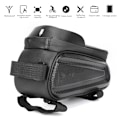 Miniatyrbillede 3 af 8: PVC Sort Hard Shell Vandtæt Performance Touching Screen Cykel Taske Mobiltelefon Cykling Pakke Udstyr
