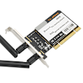 Miniatyrbillede 6 af 8: PCI Desktop Adapter 300Mbps 802.11b g n Trådløst WiFi netværkskort 2 antenner AR9223