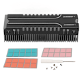 Miniatyrbillede 1 af 6: M.2 SSD Cooler 38 Køleribber Multi Channel Base Mg aluminiumslegering SSD Heatsink med Thermal Pad til PC Office