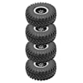 Pikkukuva 5 / 8: 1/10RC rengas iho simulointi alumiiniseos vanteet vahva pito 1/10 Scx10 Rr10 Wraith 90048Hopea Musta