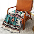 Pikkukuva 4 / 5: (L) Boho-sohvanpeitto, atsteekkityylinen, käännettävä sohvanpeitto kotiin, toimistoon, matkoille, retkeilyyn