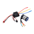 Miniatyrbillede 7 af 8: 3650 4300KV børsteløs motor uden sensor med 60A vandtæt ESC kombosæt til 1/10 RC bil