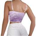 Miniatyrbillede 5 af 5: Satin Butterfly Applique Push-Up Bustier Korset BH Top L