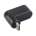 Pikkukuva 5 / 8: USB jakaja Mini Kannettava In Line USB 2.0 -telakointiasema 3-porttinen jakaja 180° Rotation Laajennuskeskitin