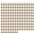 Miniatyrbillede 6 af 8: 200 stk møbelknapper 6mm bronze metalbelægning robust blank nem installation dekorative søm til tøj tasker sko