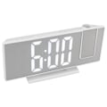 Miniatyrbild 3 av 8: Digital Projektionsväckarklocka för sovrum Stor LED-display Spegel Projektionsväckarklocka Vit