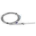 Miniatyrbilde 3 av 8: M8 gjenger PT100 platinamotstand termoelement 50 mm probe temperatursensor ledning 0-400 ℃ (3 m)