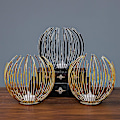 Miniatyrbilde 4 av 4: Kreativ gull jern lysekrone lysestake ornament