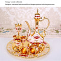 Miniatyrbilde 3 av 5: Tyrkisk Kaffesett Sink Legering Tekanne og Kopper Elegant Atmosfære