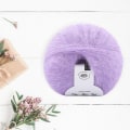 Miniatyrbilde 4 av 8: Myk mohair strikke ullgarn DIY sjal skjerf Hekletråd (lilla)