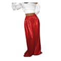 Miniatyrbillede 4 af 4: Bronze Metallic Wide Leg Bukser til Kvinder 2XL rød