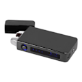 Miniatyrbillede 8 af 8: Elektrisk dobbelt buel lighter genopladelig vindsikker flammefri 220mAh aluminiumlegering USB lighter sort