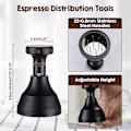 Miniatyrbillede 3 af 5: Espresso kaffefordeler i aluminium med 22 espressonåle 0,8 mm sort (51 mm)