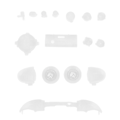 Miniatyrbillede 6 af 8: Fuld knapper Mod Kits Trigger Fuld Trigger Modul Sæt til XBOX Series X til XBOX Series S ControllerTransparent Hvid