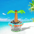 Miniatyrbillede 3 af 8: Oppustelig ølkøler oppustelig palme til strandpool-fester Luau-festartikler sommerfestdekorationer