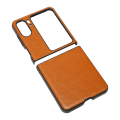Miniatyrbilde 4 av 8: Folding Screen Telefonveske Trendy Komfortabel telefonbeskyttelsesdeksel for Oppo Find N2 Flip Brown