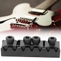 Miniatyrbillede 4 af 8: Elektrisk guitar låsemøtrik til 7-strenget dobbelt vippe musikinstrument tilbehør sort sølv (sort&nbsp; )