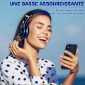 Miniatyrbild 5 av 5: Trådlösa Bluetooth 6s-hörlurar - Högkvalitativt stereoljud med inbyggd mikrofon, hopfällbara trådlösa öronsnäckor för iPhone